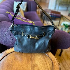 Coach leather shoulder bag